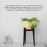 Costa Mid Century Stand with Pot