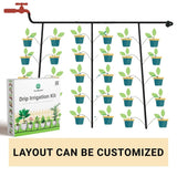 TrustBasket Drip Irrigation Garden Watering Kit for 10 Plants