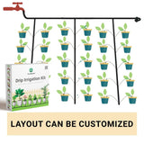 TrustBasket Drip Irrigation Garden Watering Kit for 30 Plants