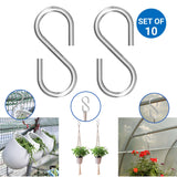 HANGING POTS & PLANTERS - S Hook Hanger - Set of 10