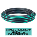 Heavy Duty Water Hose Pipe (Size : 1/2 inch) for Garden, Car Wash, Floor Clean, Pet Bath - Easy to Connect