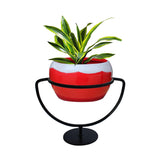 Trophy Planter Stand with look like Ceramic Metal Bowl