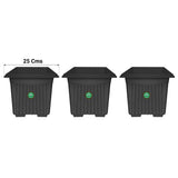 UV Treated  Square Plastic Planter (10 inches)