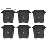 UV Treated  Square Plastic Planter (10 inches)