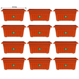 UV Treated Rectangular Plastic Planter (10 inches)