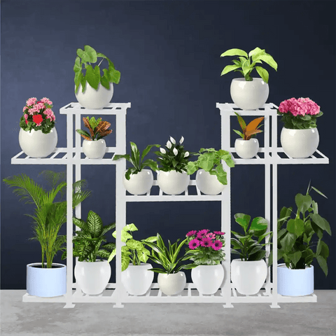 Get upto 30% Off (Mega End Sale) - Aster Planter Stand- Multiple Pot Stand Indoor/Outdoor, Multipurpose Stand, Racks, Planter Stand