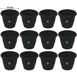 UV Treated Plastic Round Pots - 14 Inches