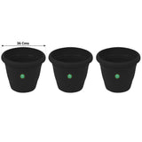 SMALL POTS AND PLANTERS ONLINE - UV Treated Plastic Round Pots - 14 Inches