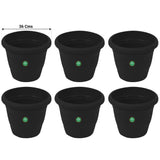 UV Treated Plastic Round Pots - 14 Inches