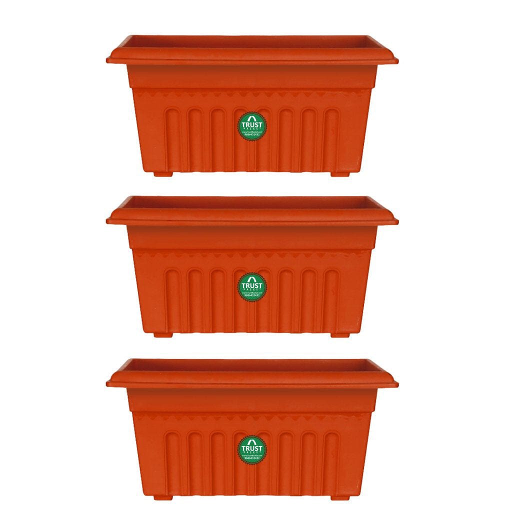 18 inch square plastic planter UV Treated Rectangular Plastic Planter (18 inches) – TrustBasket