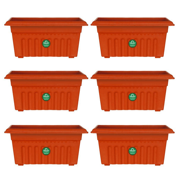 UV Treated Rectangular Plastic Planter (18 inches) – TrustBasket