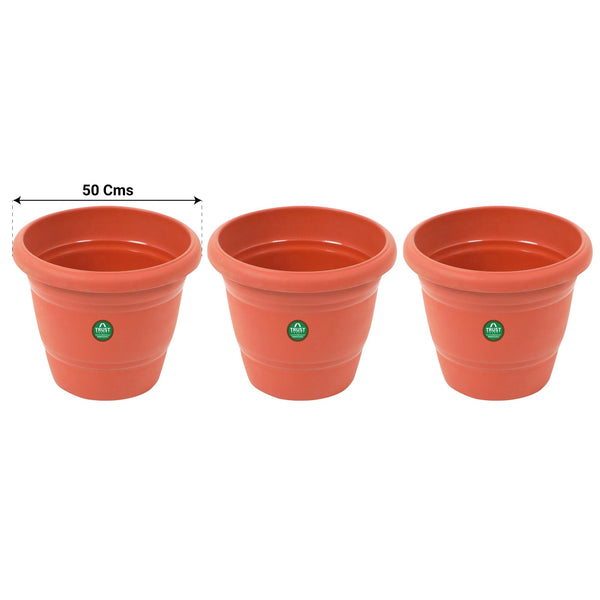 LARGE SIZE GARDEN POTS & PLANTERS ONLINE - UV Treated Plastic Round Pots - 20 Inches