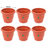 UV Treated Plastic Round Pots - 20 Inches