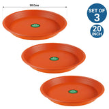 LARGE SIZE GARDEN POTS & PLANTERS ONLINE - UV Treated Bottom Tray(Plate/Saucer) suitable for 20 inch Plastic Pot