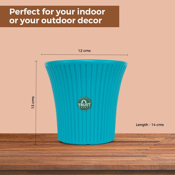 TrustBasket Tancy Pot 6-inch Table Top Planter Pot (Pack of 4)