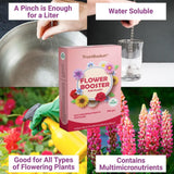 Flower Booster - Provides All Essential Multi Micro nutrients for All Flowering Plants Like Rose, Anthurium, Marigold etc . Each 500 grms Can be diluted to More Than 125 litres