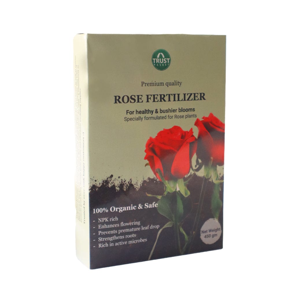 TrustBasket Rose Fertilizer (450gm) | Rose Plant Food For Flowering Pl