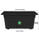 UV Treated Rectangular Plastic Planter (10 inches)