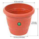 UV Treated Plastic Round Pot - 6 inches