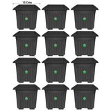 UV Treated Square Plastic Planter (6 inches)