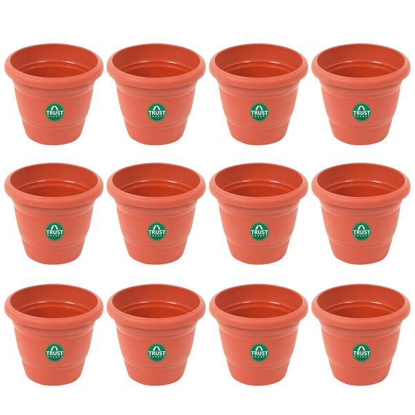 UV Treated Plastic Round Pots - 14 Inches