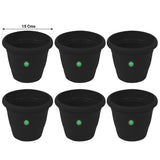 UV Treated Plastic Round Pot - 6 inches