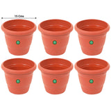 UV Treated Plastic Round Pot - 6 inches