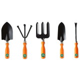 TrustBasket Set of 5 Heavy Duty All Purpose Garden Tool Kit