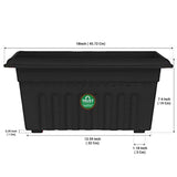 UV Treated Rectangular Plastic Planter (18 inches)