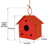 Set of 2 Bird houses (Red and Yellow)