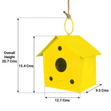 Set of 2 Bird houses (Red and Yellow)