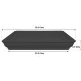 TrustBasket UV Treated 10 inch Square Bottom Tray(Plate/Saucer) Suitable for 14 inch Square Plastic Pot