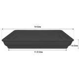 TrustBasket UV Treated 4.5 inch Square Bottom Tray(Plate/Saucer) Suitable for 6 inch Square Plastic Pot