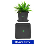 TrustBasket UV Treated 4.5 inch Square Bottom Tray(Plate/Saucer) Suitable for 6 inch Square Plastic Pot
