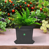 TrustBasket UV Treated 8.5 inch Square Bottom Tray(Plate/Saucer) Suitable for 12 inch Square Plastic Pot
