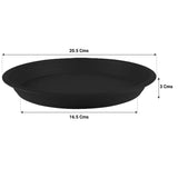 TrustBasket UV Treated 6.4 inch Round Bottom Tray(Plate/Saucer) Suitable for 10 inch Round Plastic Pot