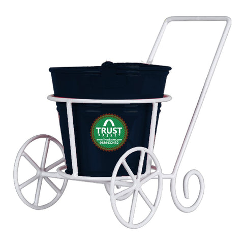 Trolley with Bucket Planter for Small Indoor Plants