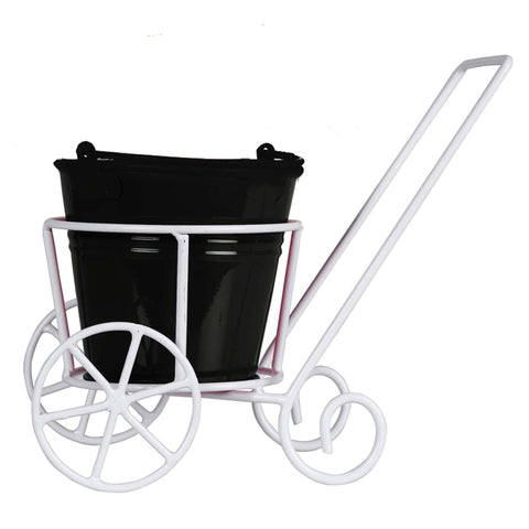 Trolley with Bucket Planter for Small Indoor Plants