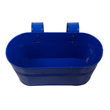 Oval railing planter-Dark Blue