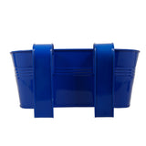 Oval railing planter-Dark Blue