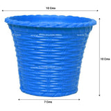 Tiny Plastic Planters for Small Plants Like Succulents & Lucky Bamboo (Set Of 4)