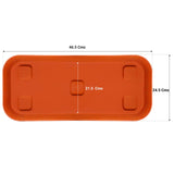 TrustBasket UV Treated 17 inch Rectangular Bottom Tray(Plate/Saucer) Suitable for 18 inch Rectangular Plastic Pot