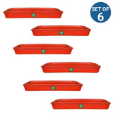 TrustBasket UV Treated 17 inch Rectangular Bottom Tray(Plate/Saucer) Suitable for 18 inch Rectangular Plastic Pot