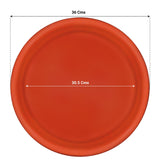 TrustBasket UV Treated 12 inch Round Bottom Tray(Plate/Saucer) Suitable for 18 inch Round Plastic Pot