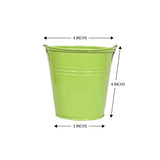 Set of 5 Tiny Bucket Planters - Assorted   Colors