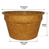 TrustBasket Coco Coir Pot for Garden Plants - Set of 10