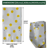 Set of 5 premium colourful Dotted Grow bags (20*20*35 cms)