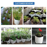 TrustBasket Poly GrowBags UV Stabilized -20 Qty [20cms(L)x20cms(W)x35cms(H)]