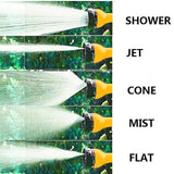Garden Water Spray Gun With 5 Watering Patterns - Can be used as Hose Nozzle
