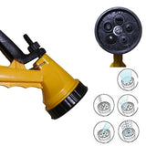 Garden Water Spray Gun With 5 Watering Patterns - Can be used as Hose Nozzle